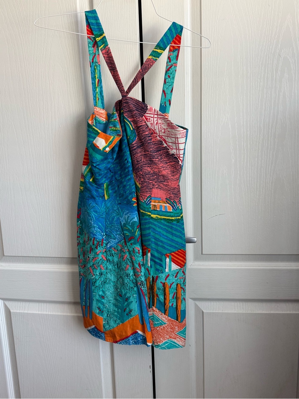 Tracy Reese David Hockney Mulholland Drive Art Print Dress